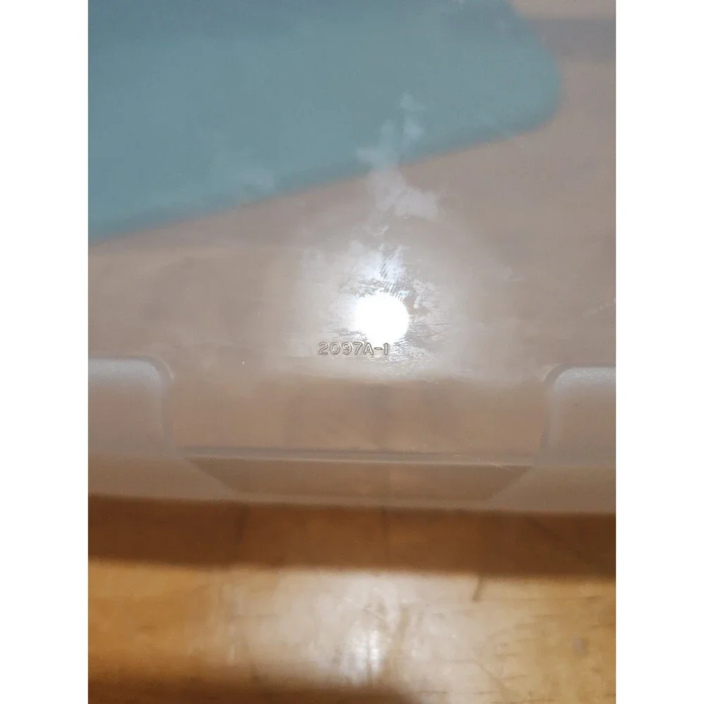 Vintage Tupperware Freezer Mates #2097A W Lid 2095B Turquoise 3.3 L